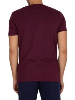 Lyle & Scott Charlie Pyjama Set - Burgundy/Blue -Standout Fashion Shop 40993d