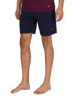 Lyle & Scott Charlie Pyjama Set - Burgundy/Blue -Standout Fashion Shop 40993h