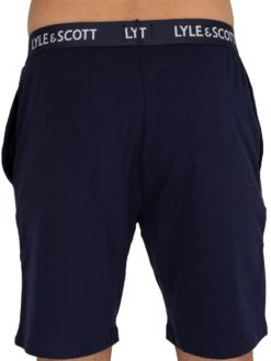 Lyle & Scott Charlie Pyjama Set - Burgundy/Blue -Standout Fashion Shop 40993k