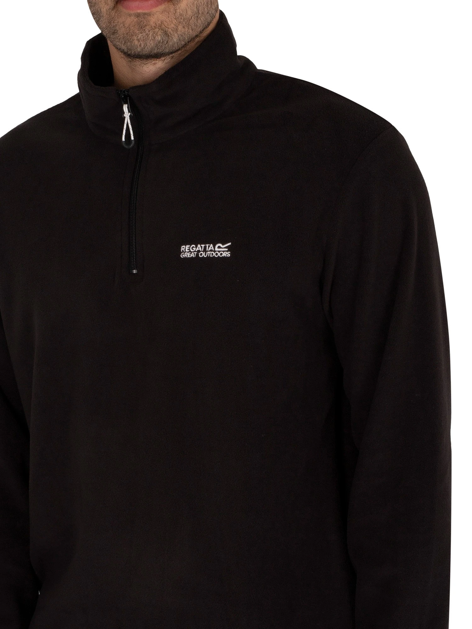 Regatta Thompson Fleece Zip Sweatshirt - Black 4 Regatta Thompson Fleece Zip Sweatshirt - Black - Image 4