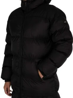 Schott 2190 Max Puffer Jacket - Black/Black -Standout Fashion Shop 41394d