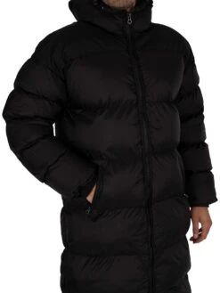 Schott 2190 Max Puffer Jacket - Black/Black -Standout Fashion Shop 41394e
