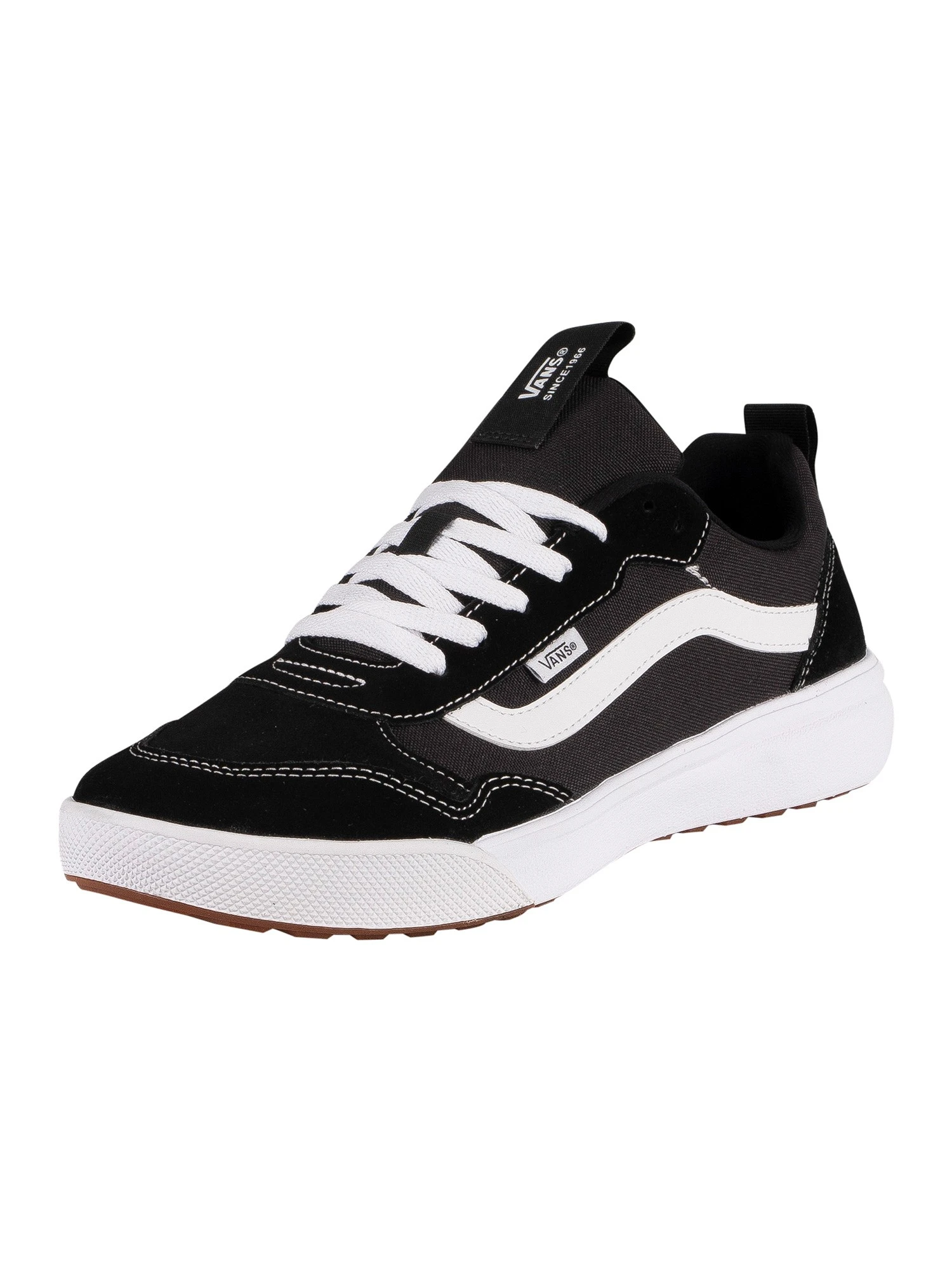 Vans Range EXP Suede Trainers - Black/White 1 Vans Range EXP Suede Trainers - Black/White