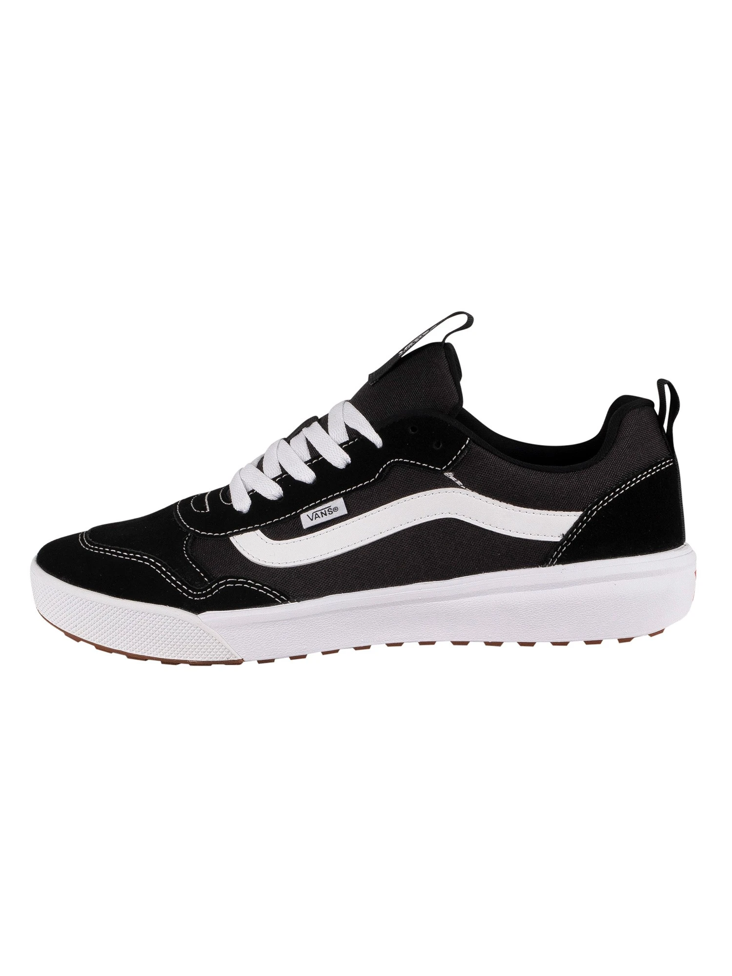 Vans Range EXP Suede Trainers - Black/White 2 Vans Range EXP Suede Trainers - Black/White - Image 2
