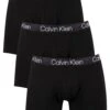 Calvin Klein 3 Pack Modern Structure Boxer Briefs - Black