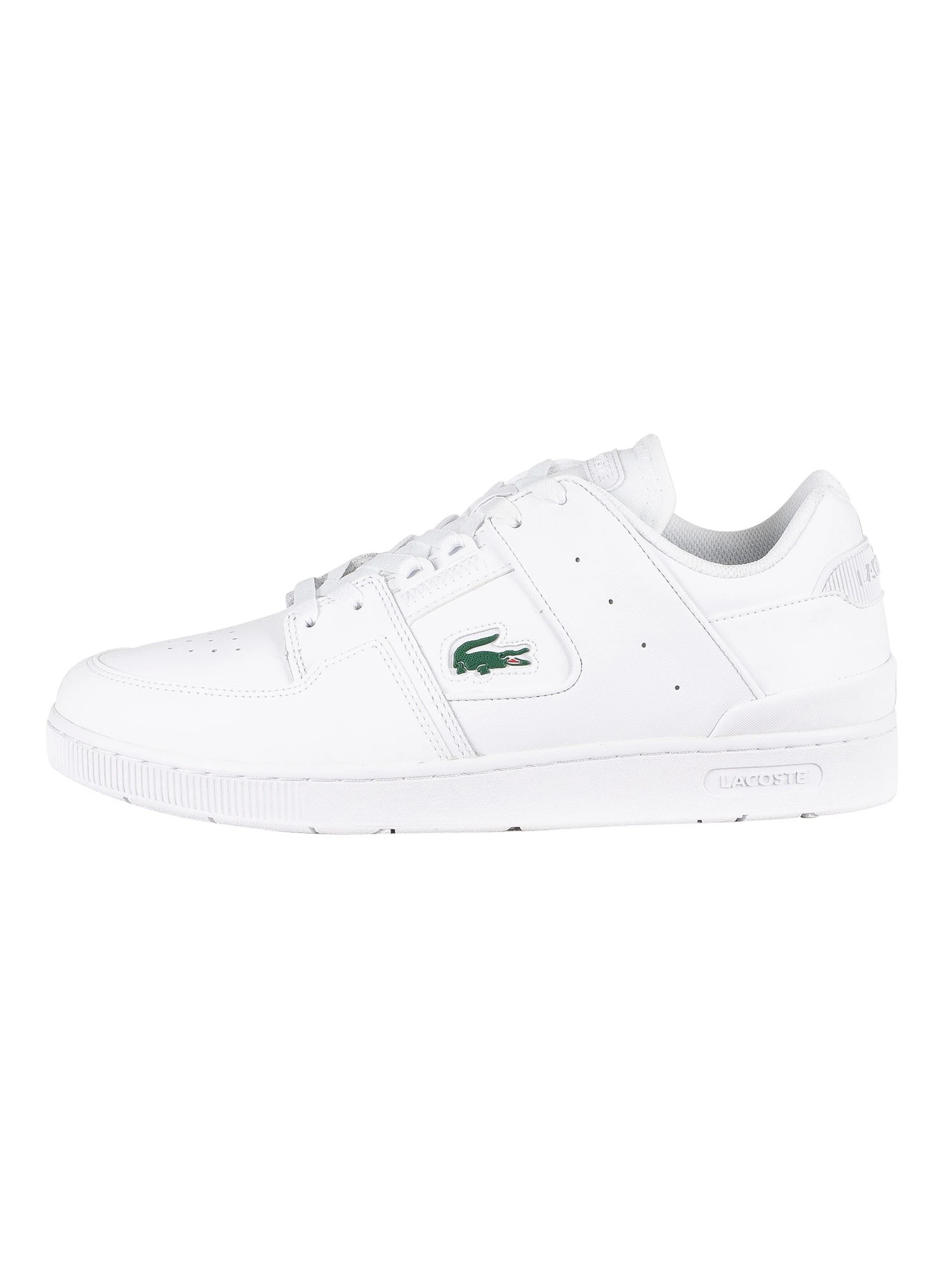 Lacoste Court Cage 0721 1 SMA Leather Trainers - White 2 Lacoste Court Cage 0721 1 SMA Leather Trainers - White - Image 2