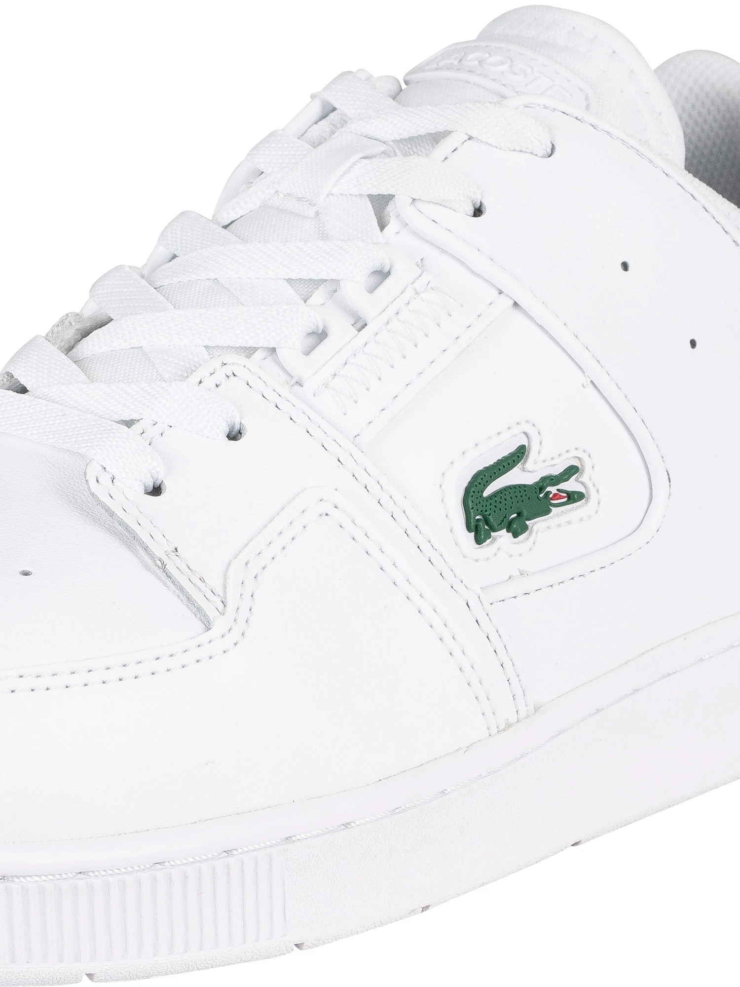 Lacoste Court Cage 0721 1 SMA Leather Trainers - White 8 Lacoste Court Cage 0721 1 SMA Leather Trainers - White - Image 8