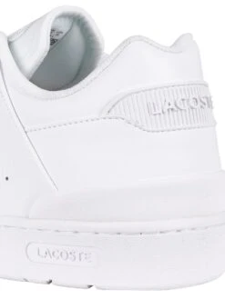 Lacoste Court Cage 0721 1 SMA Leather Trainers - White 17 Lacoste Court Cage 0721 1 SMA Leather Trainers - White -Standout Fashion Shop 41879i