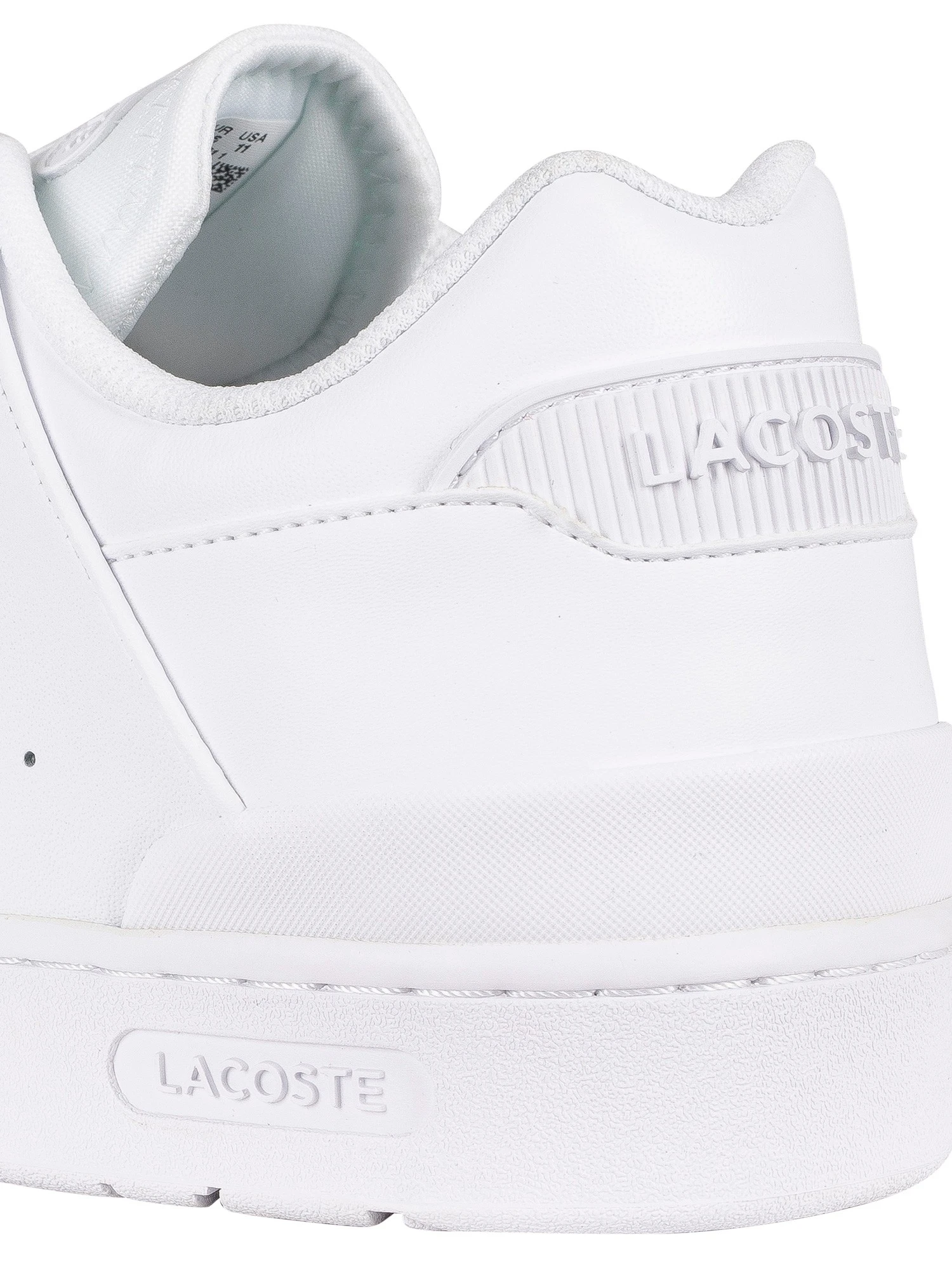 Lacoste Court Cage 0721 1 SMA Leather Trainers - White 9 Lacoste Court Cage 0721 1 SMA Leather Trainers - White - Image 9