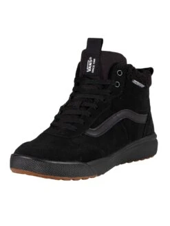 Vans Range Exo Hi Suede Trainers - Black/Black
