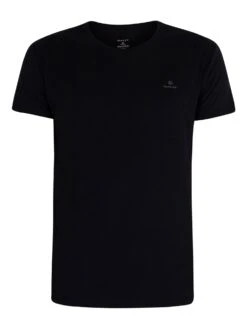 GANT 2 Pack Lounge Essentials T-Shirt - Black/White 17 GANT 2 Pack Lounge Essentials T-Shirt - Black/White -Standout Fashion Shop 42118i