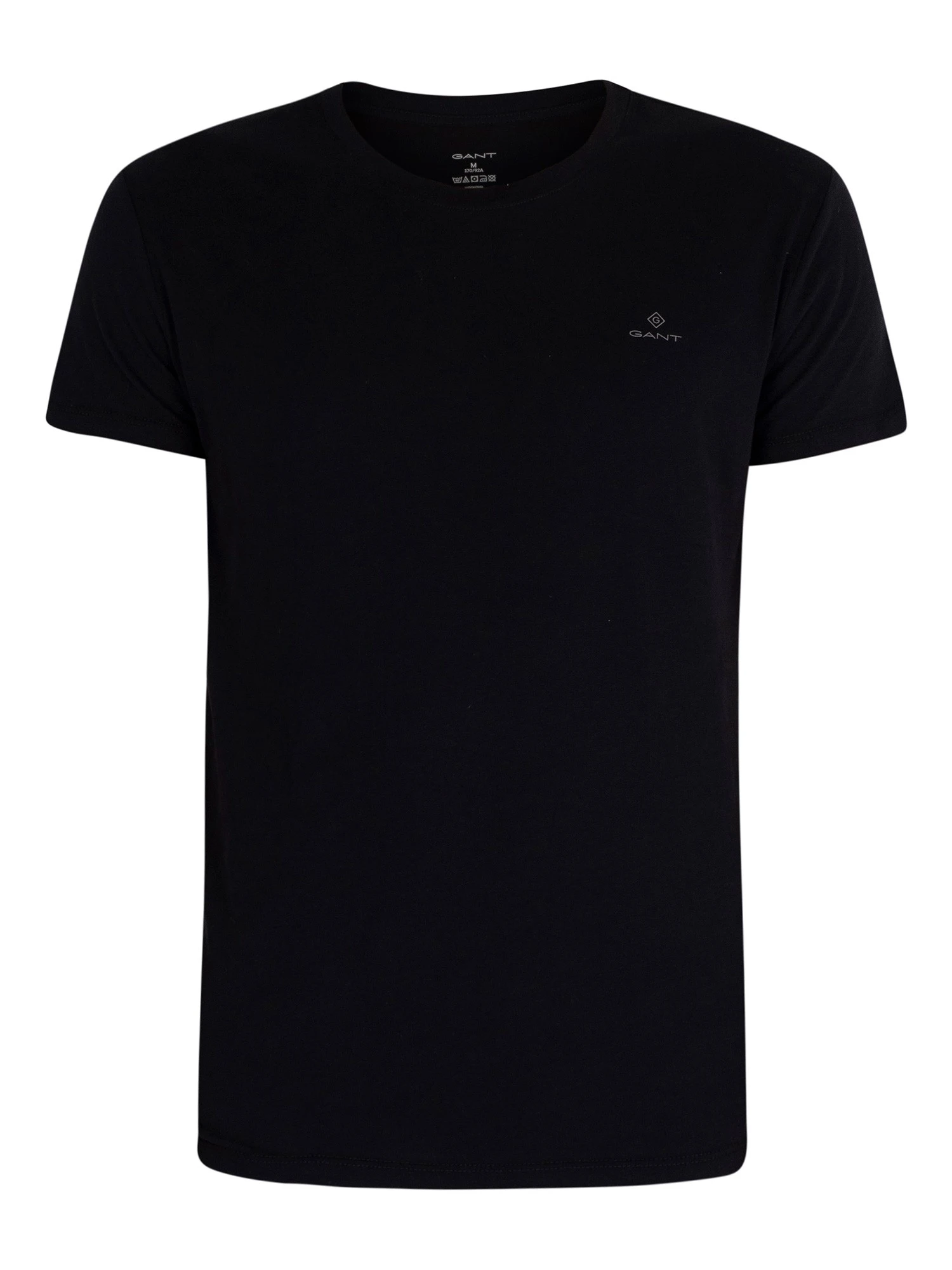 GANT 2 Pack Lounge Essentials T-Shirt - Black/White 9 GANT 2 Pack Lounge Essentials T-Shirt - Black/White - Image 9