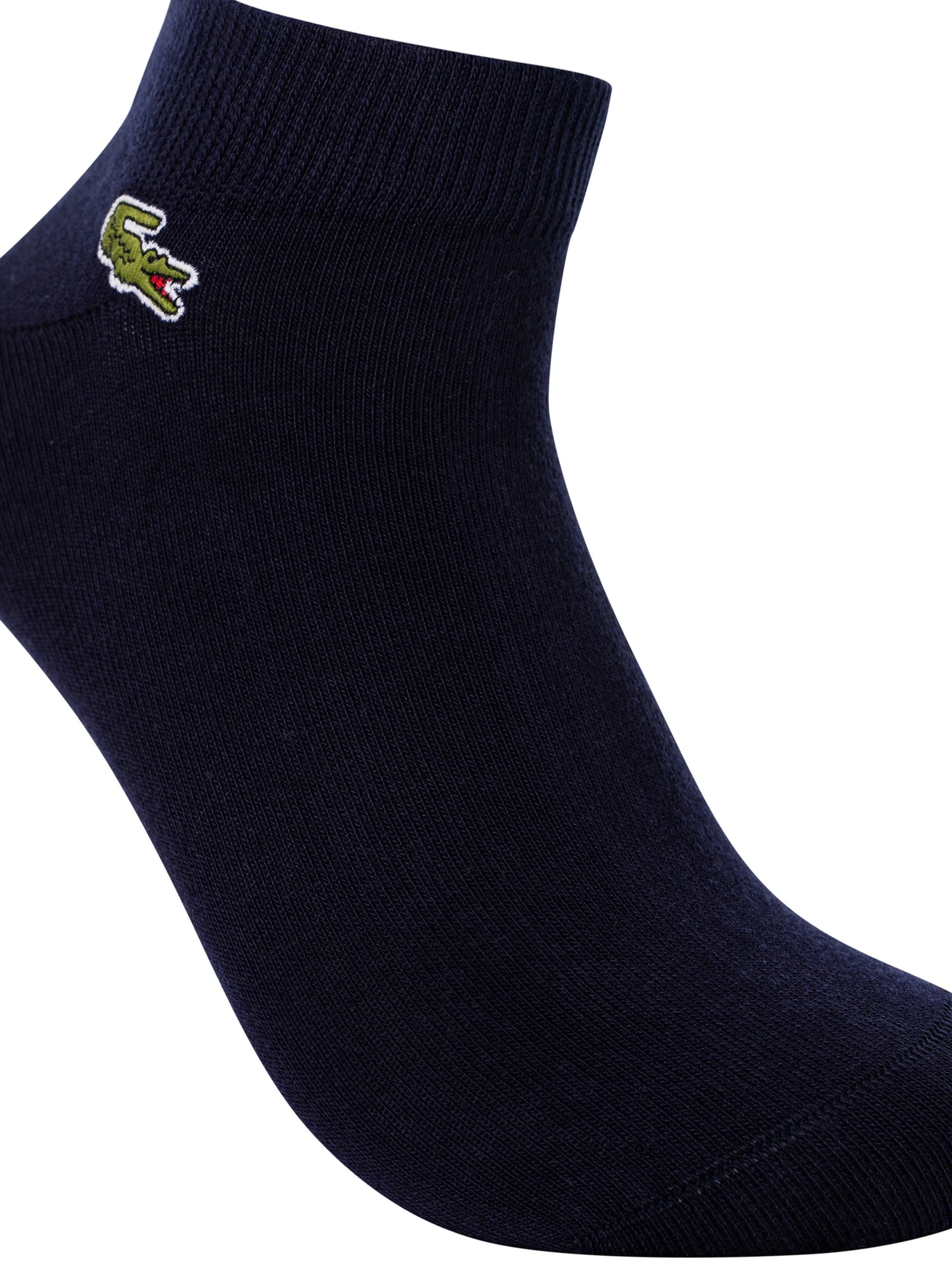 Lacoste Sport 3 Pack Short Socks - White/Light Grey/Navy 7 Lacoste Sport 3 Pack Short Socks - White/Light Grey/Navy - Image 7