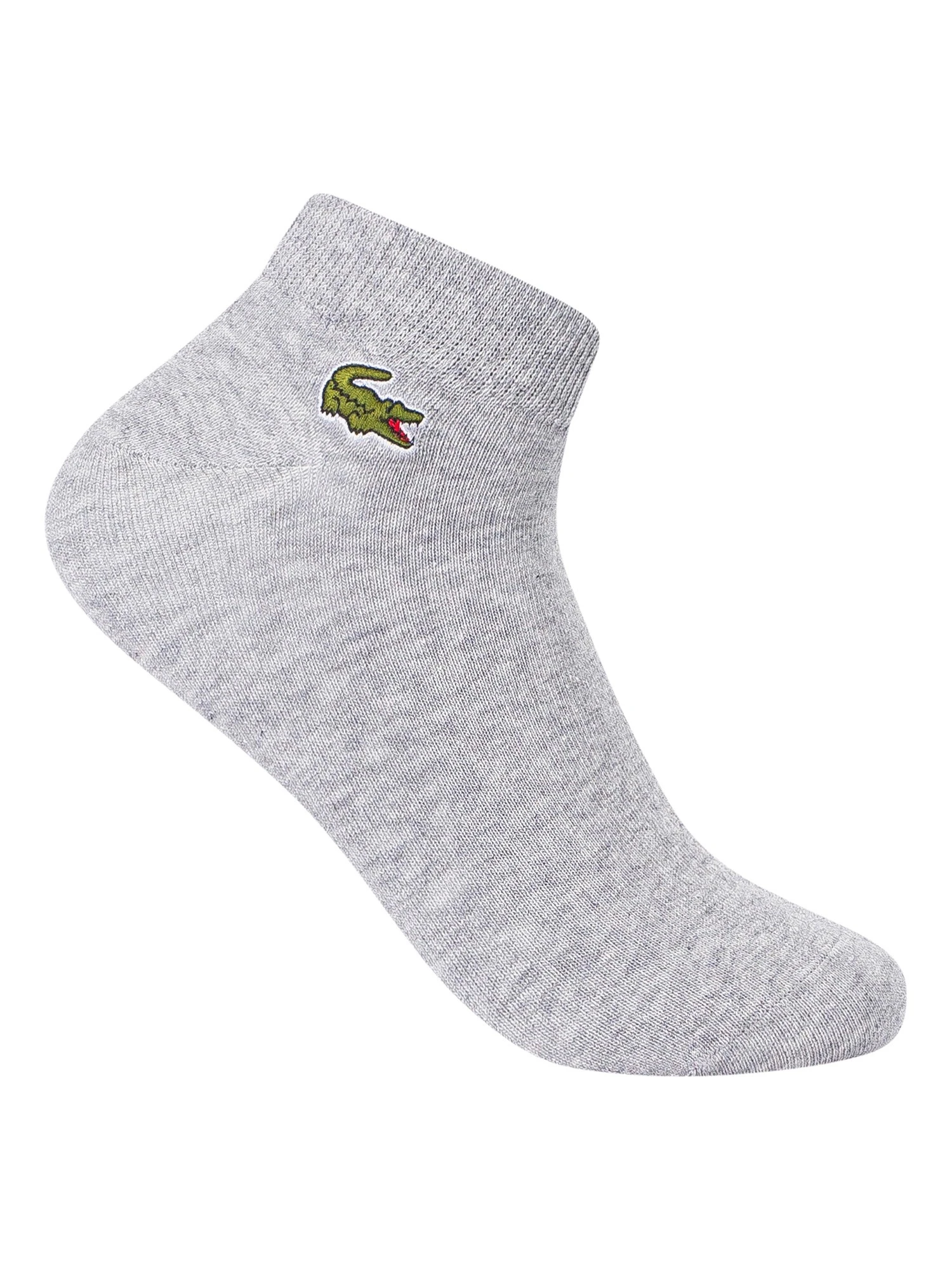 Lacoste Sport 3 Pack Short Socks - White/Light Grey/Navy 8 Lacoste Sport 3 Pack Short Socks - White/Light Grey/Navy - Image 8