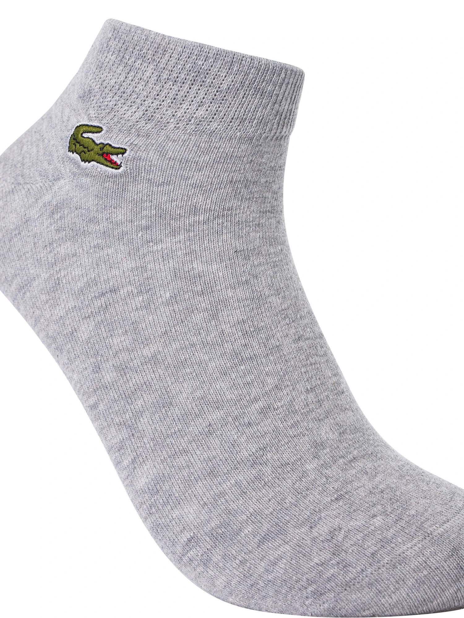 Lacoste Sport 3 Pack Short Socks - White/Light Grey/Navy 10 Lacoste Sport 3 Pack Short Socks - White/Light Grey/Navy - Image 10