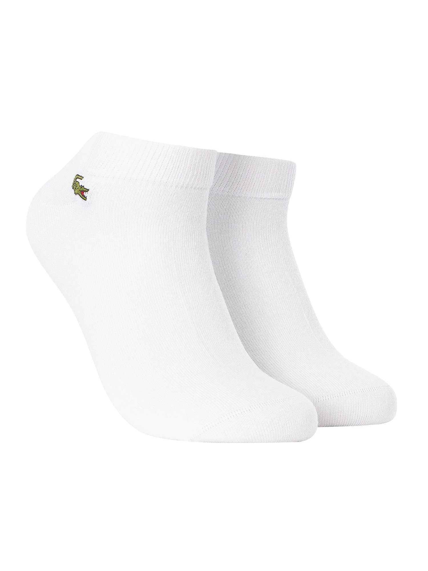 Lacoste Sport 3 Pack Short Socks - White 3 Lacoste Sport 3 Pack Short Socks - White - Image 3