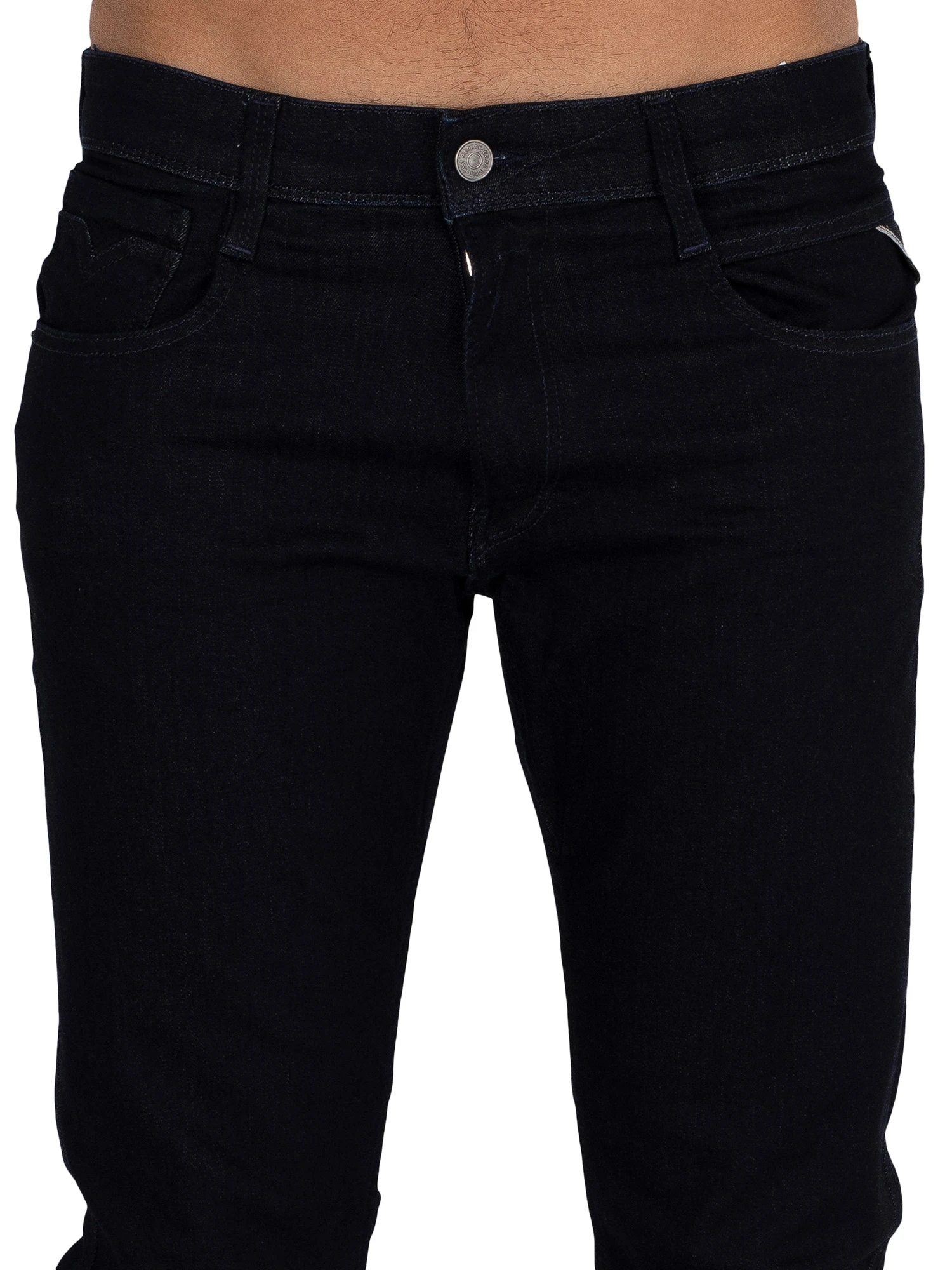Replay Anbass Slim Jeans - Dark Indigo Blue 5 Replay Anbass Slim Jeans - Dark Indigo Blue - Image 5