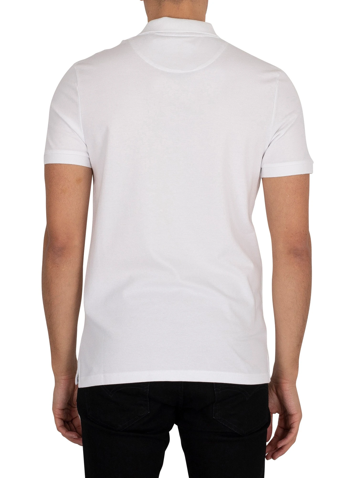 Lyle & Scott Organic Cotton Plain Polo Shirt - White 3 Lyle & Scott Organic Cotton Plain Polo Shirt - White - Image 3