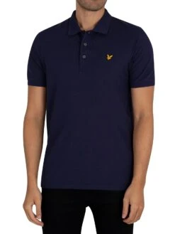 Lyle & Scott Organic Cotton Plain Polo Shirt - Navy