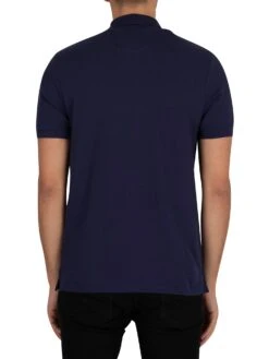 Lyle & Scott Organic Cotton Plain Polo Shirt - Navy 7 Lyle & Scott Organic Cotton Plain Polo Shirt - Navy -Standout Fashion Shop 42384c