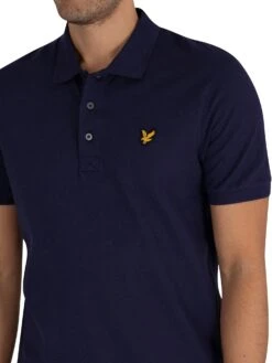 Lyle & Scott Organic Cotton Plain Polo Shirt - Navy 8 Lyle & Scott Organic Cotton Plain Polo Shirt - Navy -Standout Fashion Shop 42384d