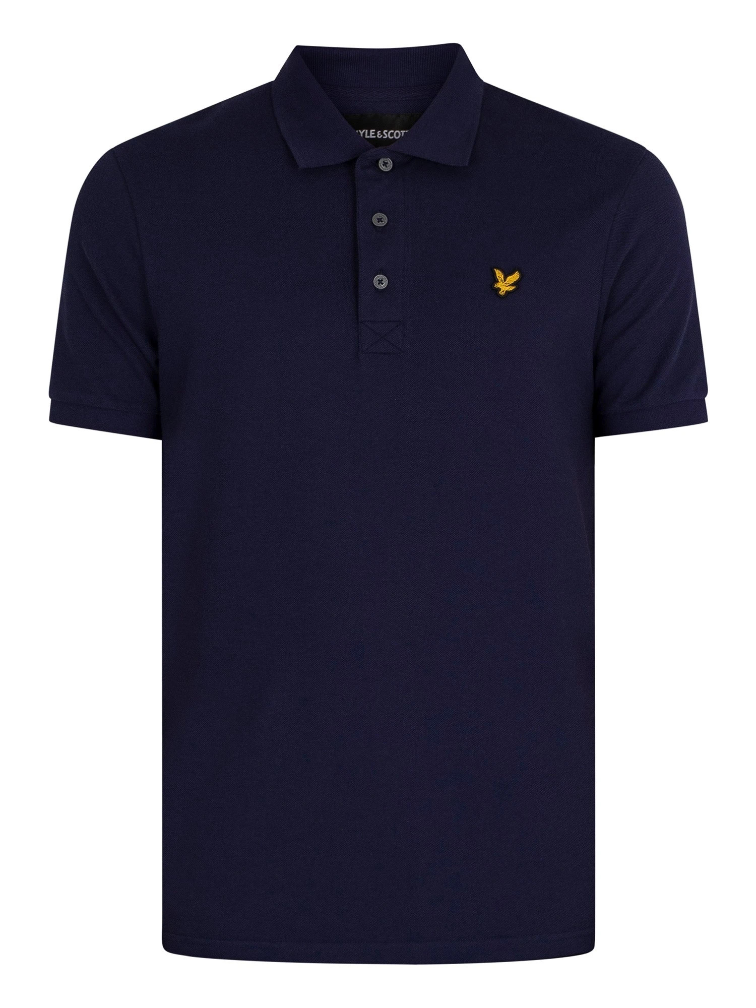 Lyle & Scott Organic Cotton Plain Polo Shirt - Navy 5 Lyle & Scott Organic Cotton Plain Polo Shirt - Navy - Image 5