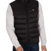 Lyle & Scott Wadded Zip Gilet - Jet Black