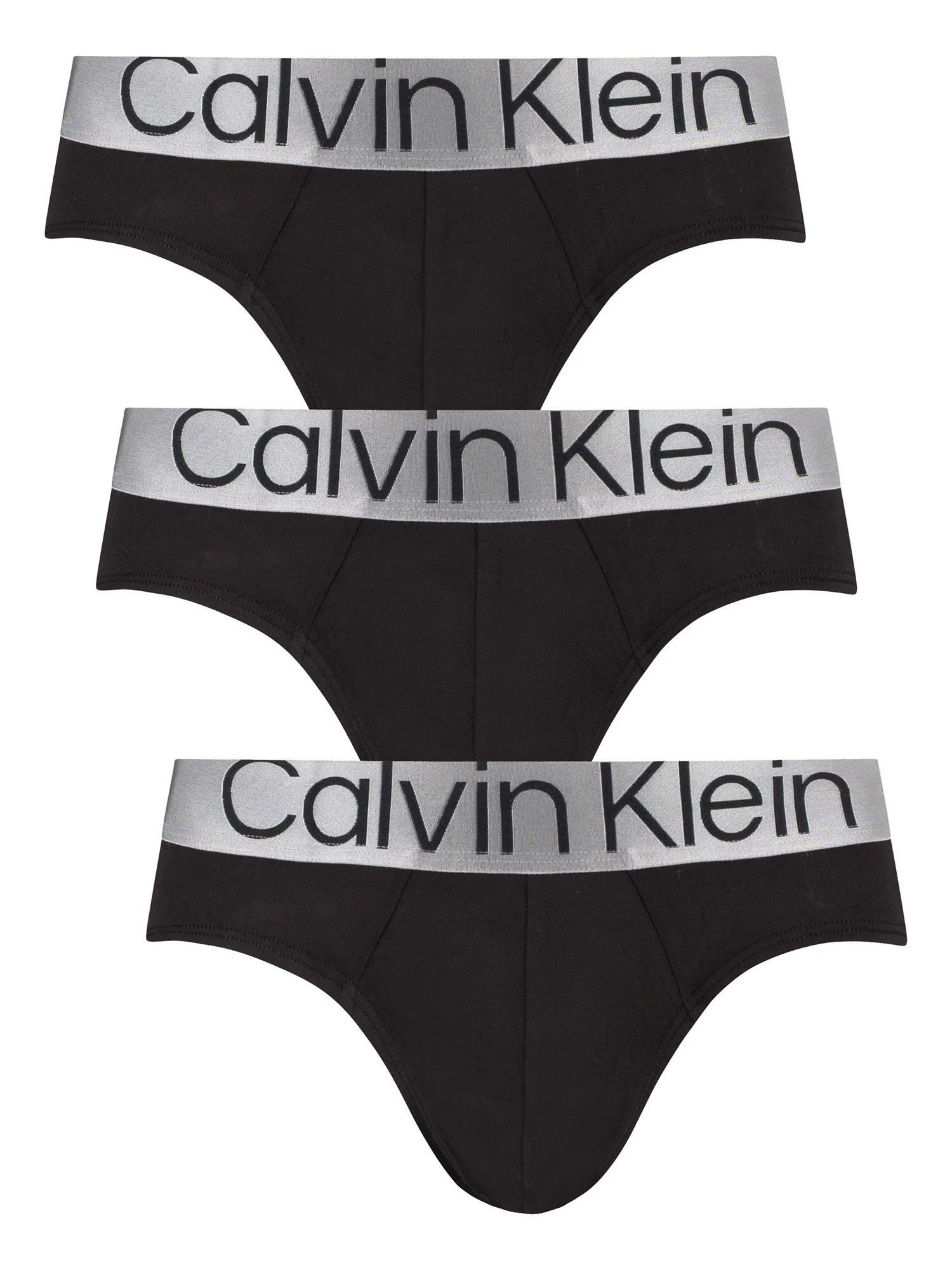Calvin Klein 3 Pack Reconsidered Stell Hip Briefs - Black 1 Calvin Klein 3 Pack Reconsidered Stell Hip Briefs - Black