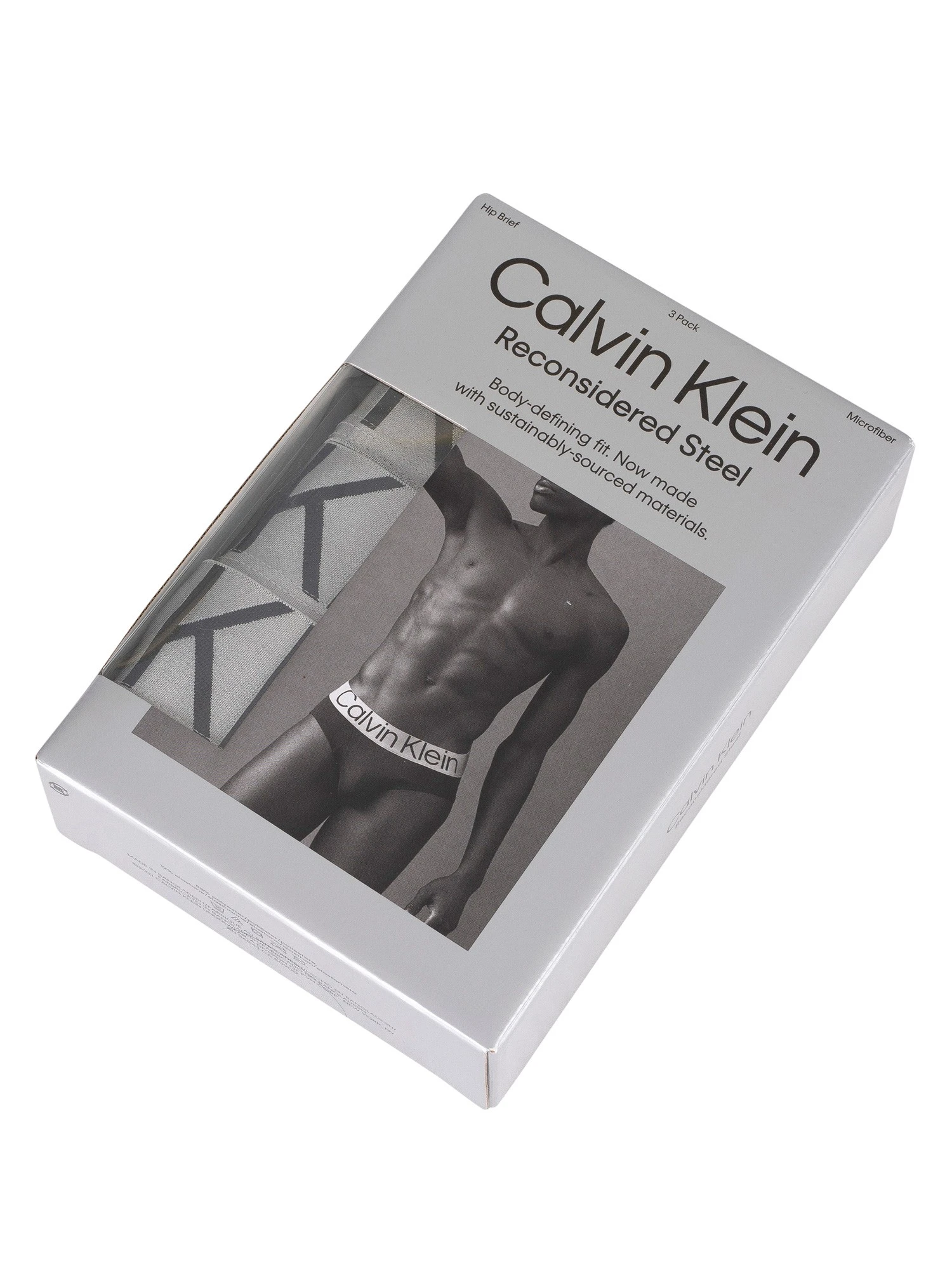 Calvin Klein 3 Pack Reconsidered Stell Hip Briefs - Black 6 Calvin Klein 3 Pack Reconsidered Stell Hip Briefs - Black - Image 6