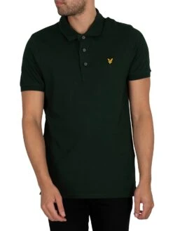 Lyle & Scott Organic Cotton Polo Shirt - Dark Green