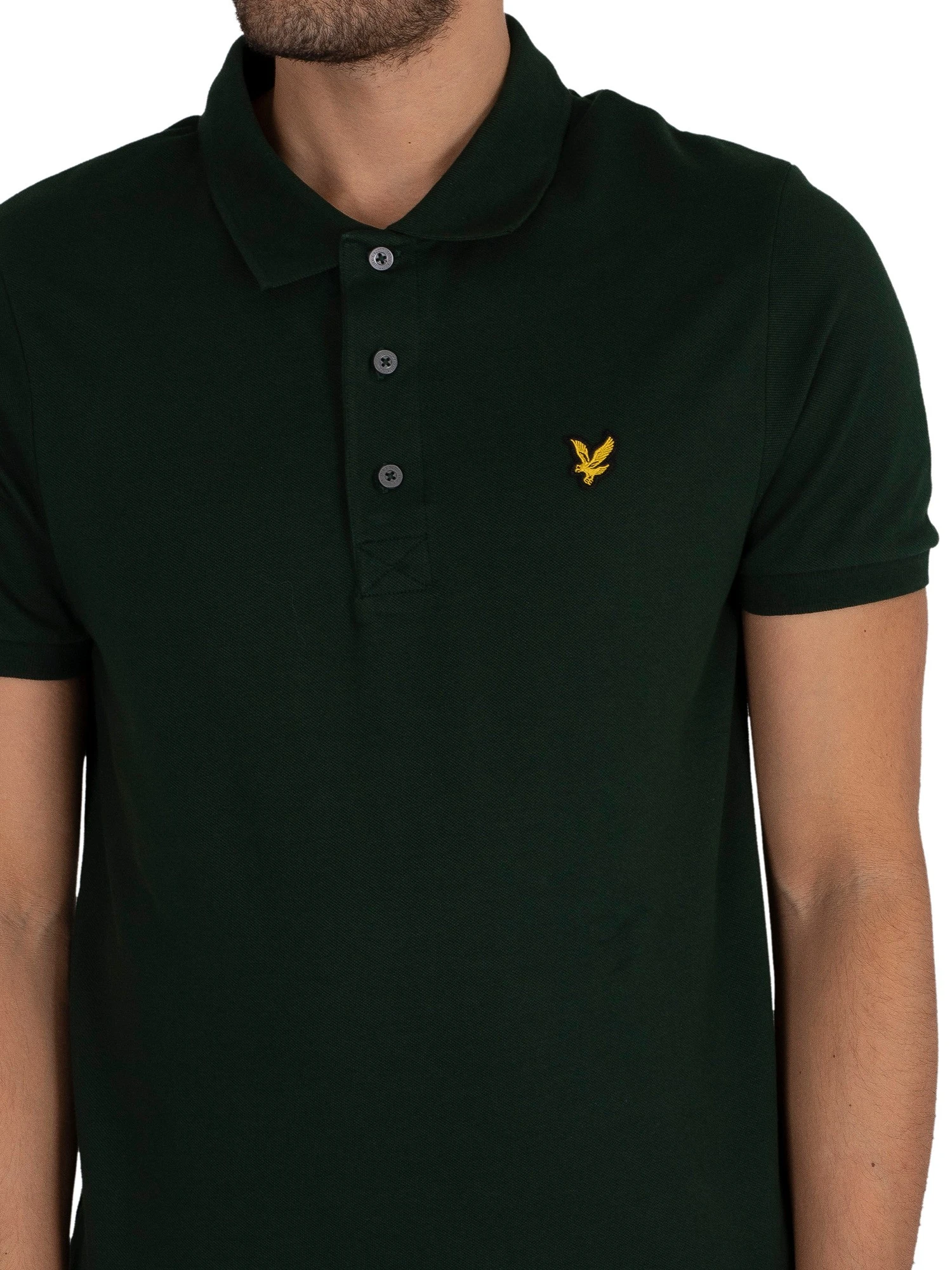 Lyle & Scott Organic Cotton Polo Shirt - Dark Green 4 Lyle & Scott Organic Cotton Polo Shirt - Dark Green - Image 4