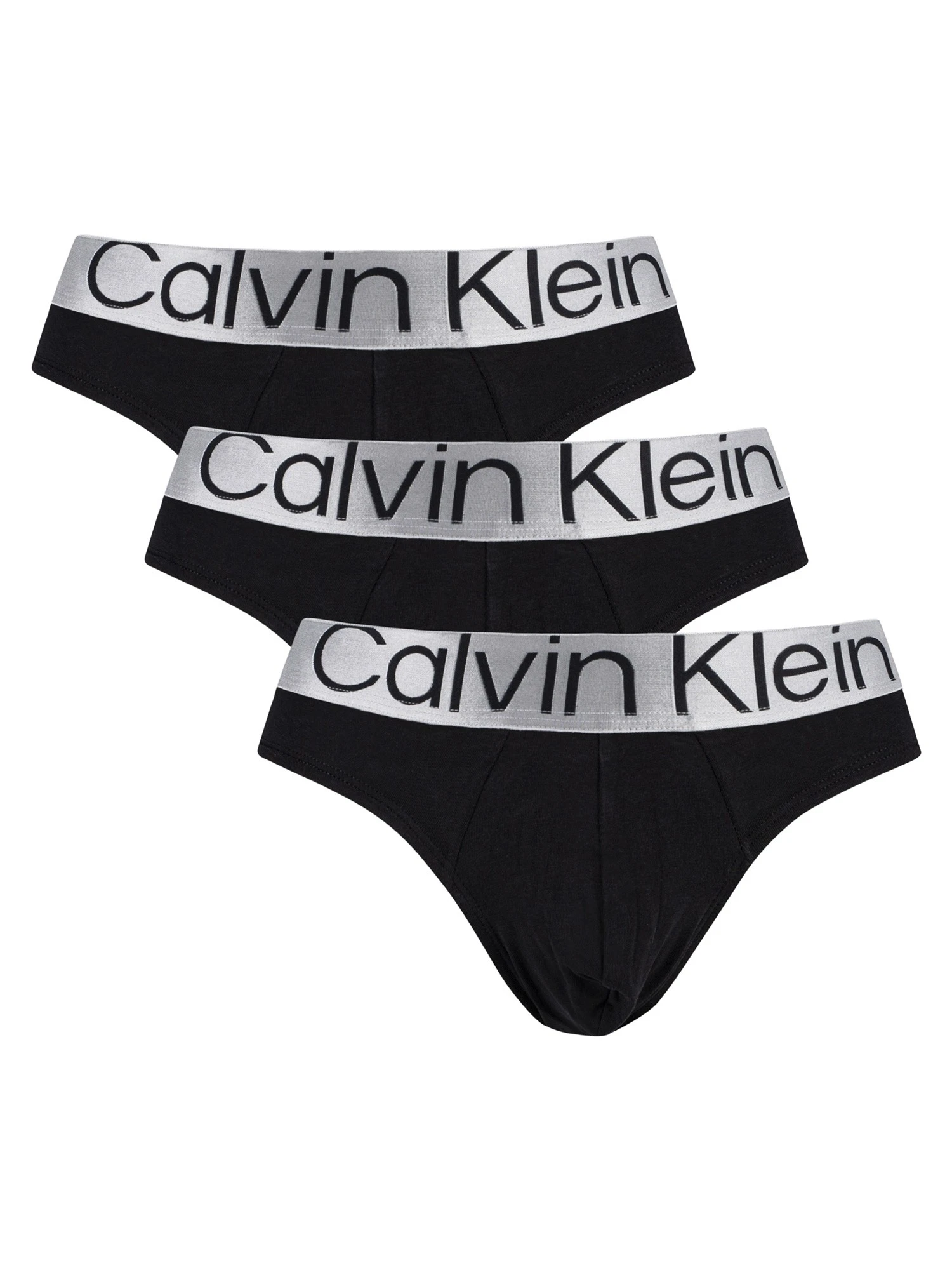 Calvin Klein 3 Pack Reconsidered Steel Hip Briefs - Black 1 Calvin Klein 3 Pack Reconsidered Steel Hip Briefs - Black