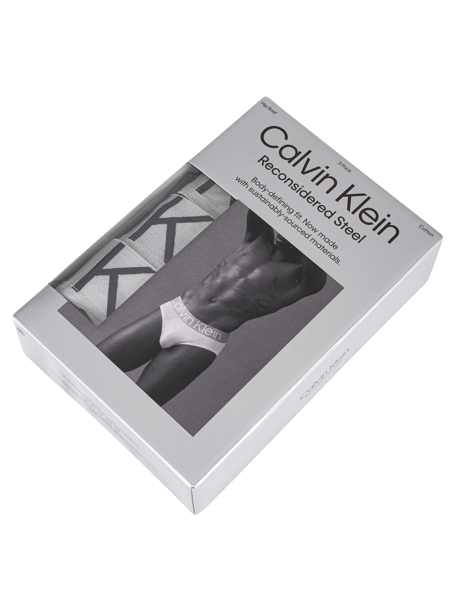 Calvin Klein 3 Pack Reconsidered Steel Hip Briefs - Black 6 Calvin Klein 3 Pack Reconsidered Steel Hip Briefs - Black - Image 6