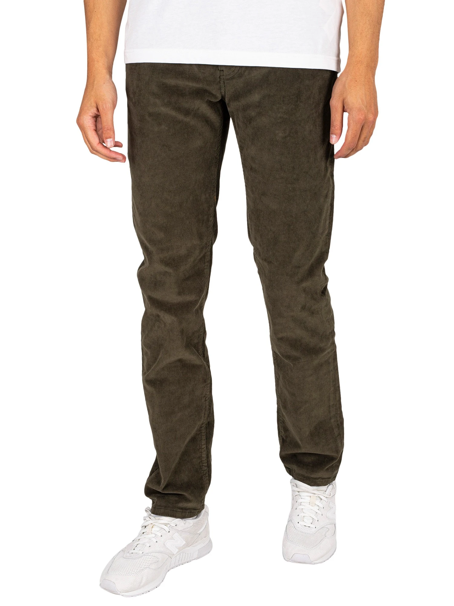 Lois Jeans Sierra Thin Corduroy Trousers - Green Olive 1 Lois Jeans Sierra Thin Corduroy Trousers - Green Olive