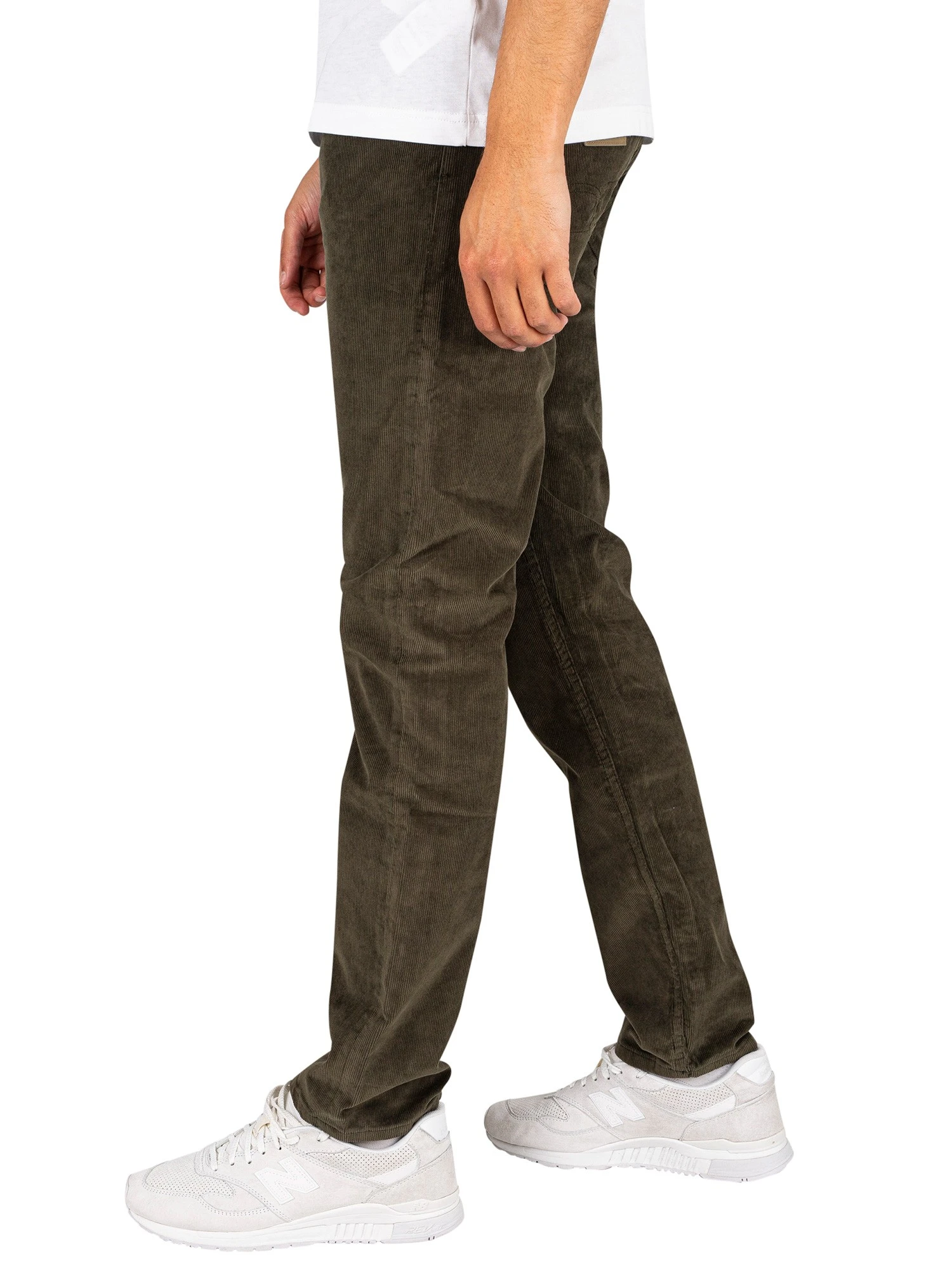 Lois Jeans Sierra Thin Corduroy Trousers - Green Olive 2 Lois Jeans Sierra Thin Corduroy Trousers - Green Olive - Image 2
