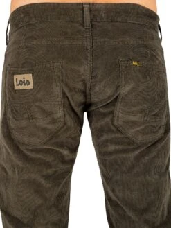 Lois Jeans Sierra Thin Corduroy Trousers - Green Olive 8 Lois Jeans Sierra Thin Corduroy Trousers - Green Olive -Standout Fashion Shop 43539d