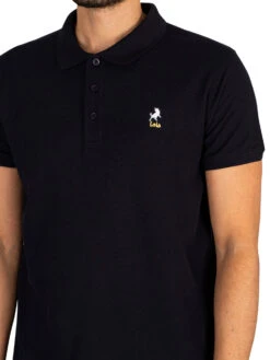 Lois Jeans Pol Embroidered Polo Shirt - Navy -Standout Fashion Shop 43669d