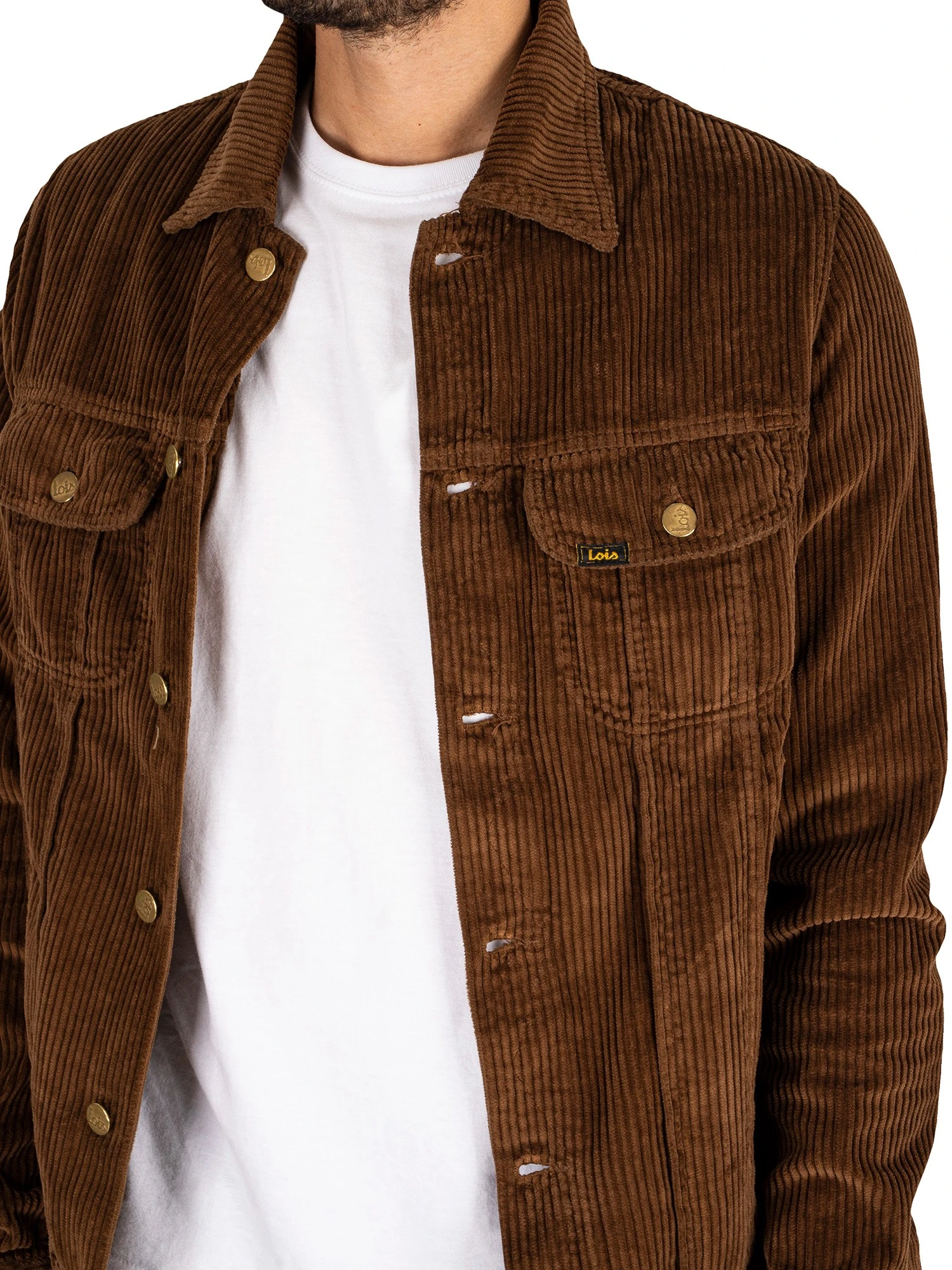 Lois Jeans Tejana Jumbo Cord Jacket - Brown 4 Lois Jeans Tejana Jumbo Cord Jacket - Brown - Image 4