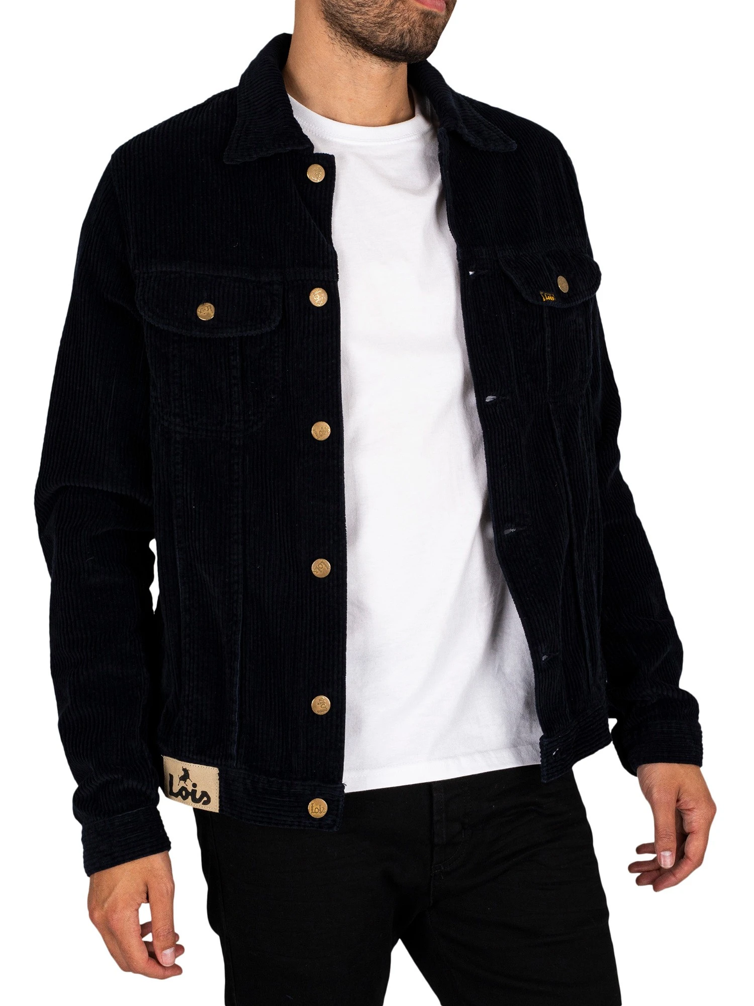 Lois Jeans Tejana Jumbo Corduroy Jacket - Navy Blue 1 Lois Jeans Tejana Jumbo Corduroy Jacket - Navy Blue