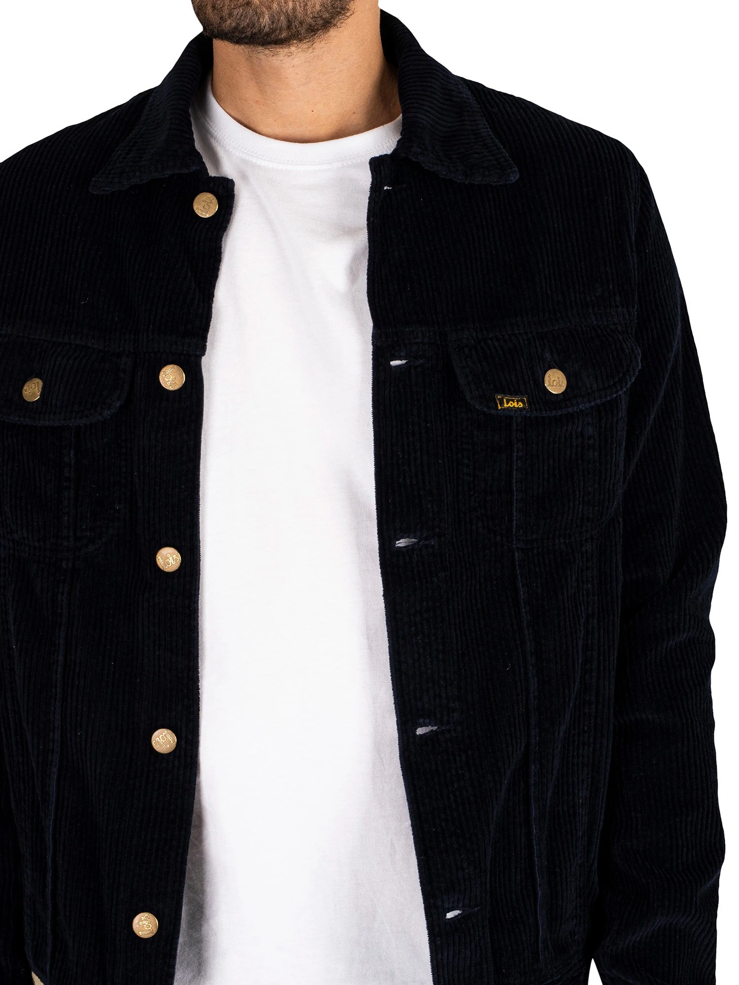 Lois Jeans Tejana Jumbo Corduroy Jacket - Navy Blue 4 Lois Jeans Tejana Jumbo Corduroy Jacket - Navy Blue - Image 4