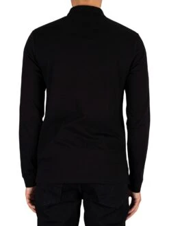Lyle & Scott Longsleeved Polo Shirt - Jet Black 7 Lyle & Scott Longsleeved Polo Shirt - Jet Black -Standout Fashion Shop 43971c