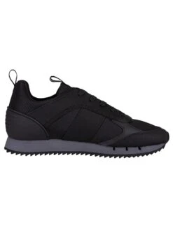 EA7 Side Logo Synthetic Trainers - Black -Standout Fashion Shop 44050c