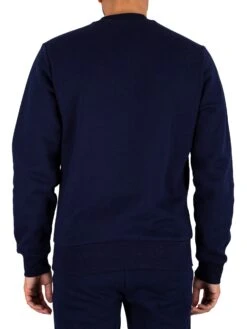 Lacoste Logo Sweatshirt - Blue Marine -Standout Fashion Shop 44109c