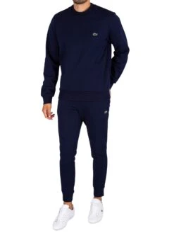 Lacoste Logo Sweatshirt - Blue Marine -Standout Fashion Shop 44109e