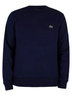 Lacoste Logo Sweatshirt - Blue Marine -Standout Fashion Shop 44109f