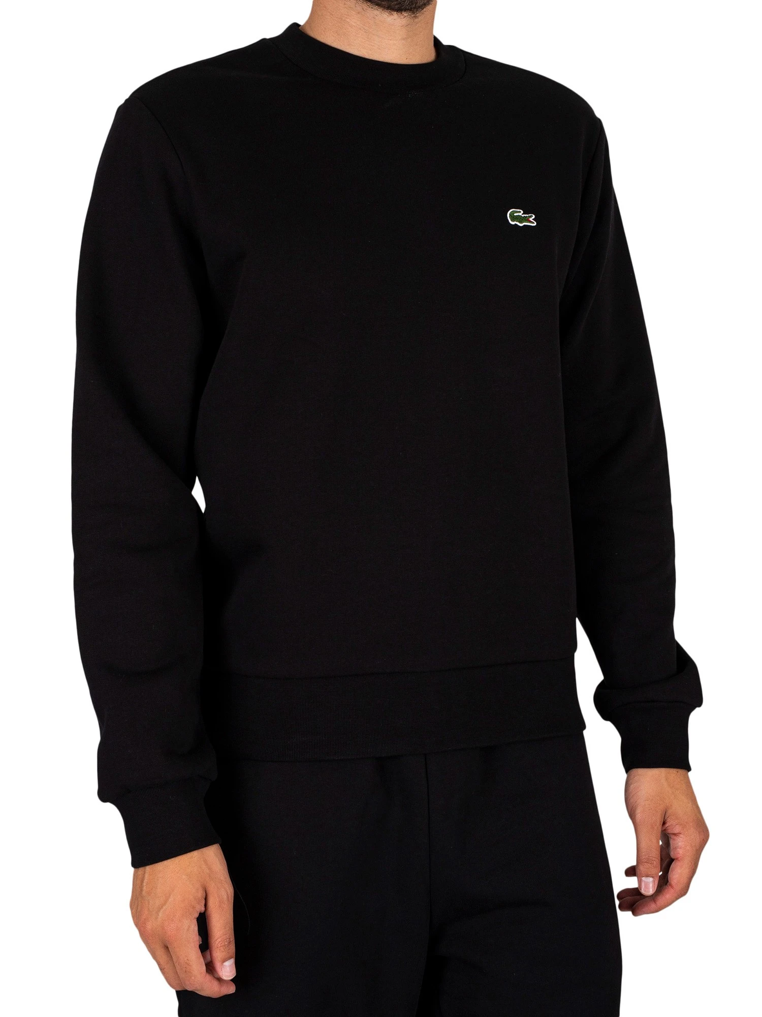 Lacoste Logo Sweatshirt - Black 2 Lacoste Logo Sweatshirt - Black - Image 2