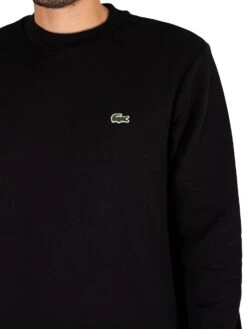 Lacoste Logo Sweatshirt - Black 9 Lacoste Logo Sweatshirt - Black -Standout Fashion Shop 44111d