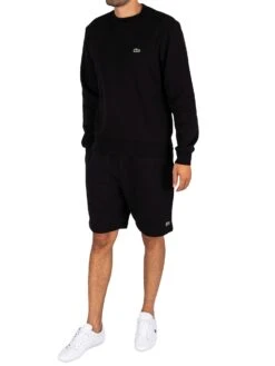 Lacoste Logo Sweatshirt - Black 10 Lacoste Logo Sweatshirt - Black -Standout Fashion Shop 44111e