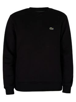 Lacoste Logo Sweatshirt - Black 11 Lacoste Logo Sweatshirt - Black -Standout Fashion Shop 44111f