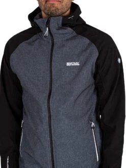 Regatta Arec III Softshell Jacket - Ash Marl/Black 8 Regatta Arec III Softshell Jacket - Ash Marl/Black -Standout Fashion Shop 44281d